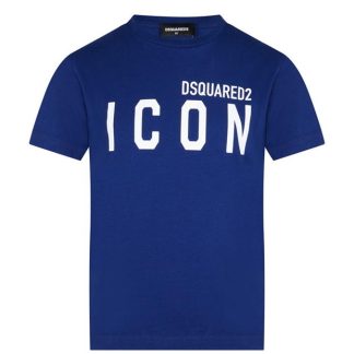 DSQUARED2 Children'S Icon T Shirt Kids Regular Fit T-Shirts Blue DQ865 for sale