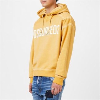 DSQUARED2 Cipro Fit Hoodie Men Ochre  for sale