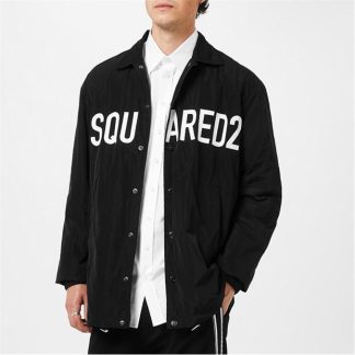 DSQUARED2 Coach Jacket Men Black  for sale