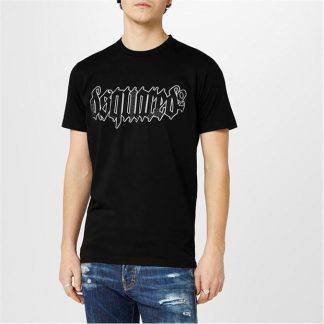 DSQUARED2 Cool Fit Tee Men Regular Fit T-Shirts Black for sale