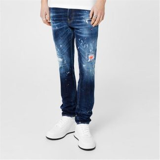 DSQUARED2 Cool Guy Distressed Jeans Men Navy Blue  for sale