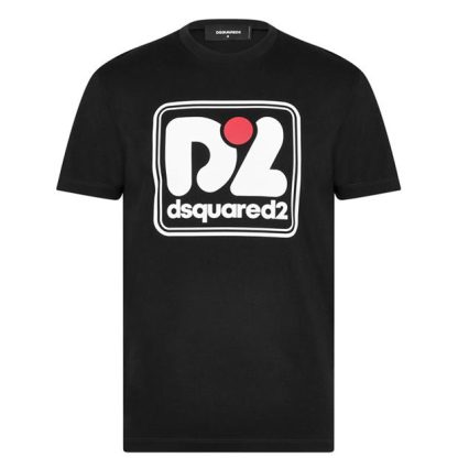 DSQUARED2 D2 T Shirt Men Black 900  for sale