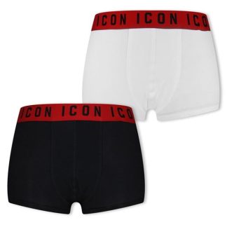 DSQUARED2 DSQ 2pc Boxers Jn34 Kids Wht/Blk Dqc29  for sale