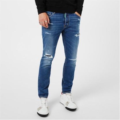 DSQUARED2 DSQ 5Pkt Trousers Sn33 Men Blue  for sale