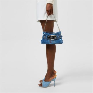 DSQUARED2 DSQ Denim Goth Bag Ld42 Women Blue  for sale