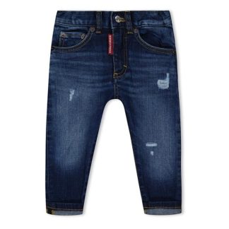 DSQUARED2 DSQ Distress Jeans In34 Kids Mid Blue Dq01  for sale