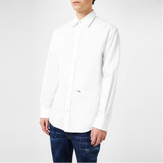 DSQUARED2 DSQ Drop Shirt Sn34 Men White  for sale