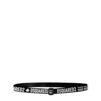 DSQUARED2 DSQ Fabric Belt Sn34 Unisex Black  for sale