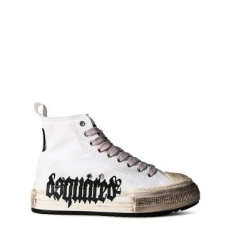 DSQUARED2 DSQ Gothic Canvas Ld42 Women White/Blk  for sale