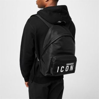 DSQUARED2 DSQ ICON Backpack Sn34 Unisex Nero  for sale