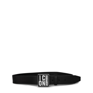 DSQUARED2 DSQ Icon Belt Jn34 Unisex Black Dq900  for sale