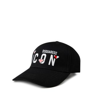 DSQUARED2 DSQ Icon Hrt Cap Ld34 Women Baseball Caps Black for sale