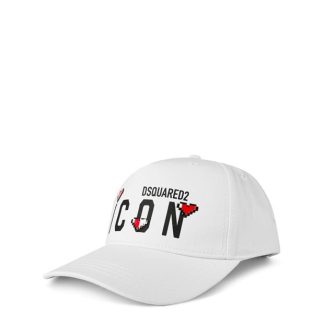 DSQUARED2 DSQ Icon Hrt Cap Ld34 Women Baseball Caps White for sale