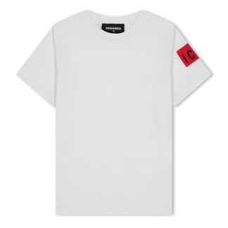 DSQUARED2 DSQ Icon Logo Tee Jn34 Kids White Dq100  for sale