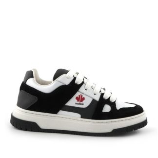 DSQUARED2 DSQ Lgo Low top Snk Jn42 Kids Blk/Wht Var 6  for sale