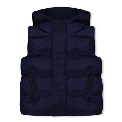 DSQUARED2 DSQ Logo Gilet In34 Kids Gilets - Heavyweight Blue DQ875 for sale