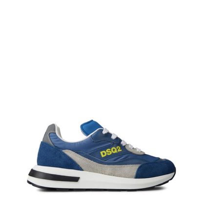 DSQUARED2 DSQ Logo Trainer Jn34 Kids Low Trainers Blue VAR 2 for sale