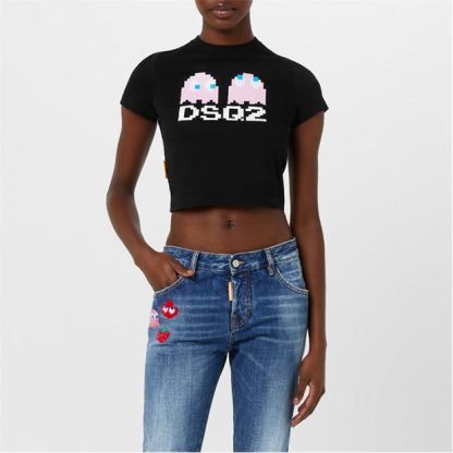 DSQUARED2 DSQ Pac-Man Mni T Ld34 Women Black  for sale