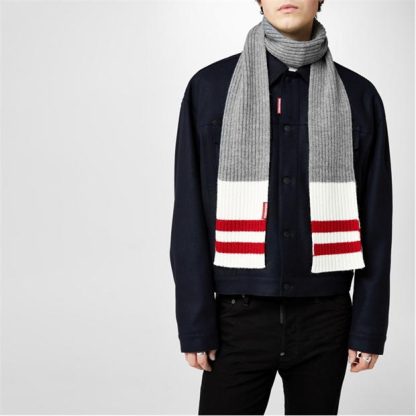 DSQUARED2 DSQ Scarf Sn34 Unisex Grey  for sale