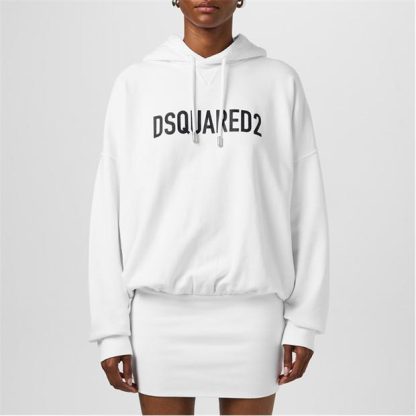 DSQUARED2 DSQ Tie Dress Ld34 Women White  for sale