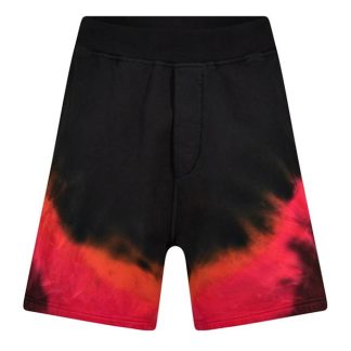 DSQUARED2 DSQ Tie Dye Short Sn32 Men Blk/Rd 962A  for sale