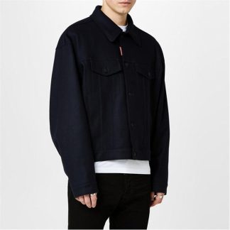 DSQUARED2 DSQ Zip Bmber Sn34 Men Navy Blue  for sale