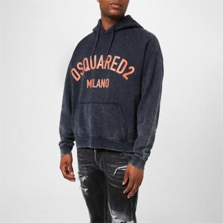 DSQUARED2 Festival Hoodie Men Char-Orng  for sale