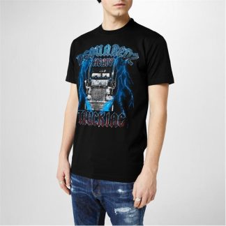 DSQUARED2 Heavy Trucking T-Shirt Men Black  for sale