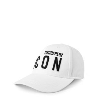 DSQUARED2 Icon Baseball Cap Kids Baseball Caps White DQ100 for sale