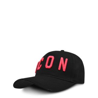 DSQUARED2 Icon Baseball Cap Women Baseball Caps Black/Fsch M806 for sale