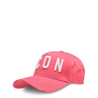 DSQUARED2 Icon Baseball Cap Women Baseball Caps Pink/Wht M1972 for sale