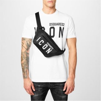 DSQUARED2 Icon Bum Bag Unisex Black M436  for sale