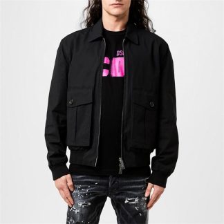 DSQUARED2 Icon Clubbing Kaban Jacket Men Black  for sale