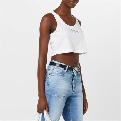 DSQUARED2 Icon Crystal Top Women White  for sale