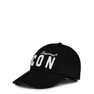 DSQUARED2 Icon Seasonal Baseball Cap Women Nero/Bianco  for sale