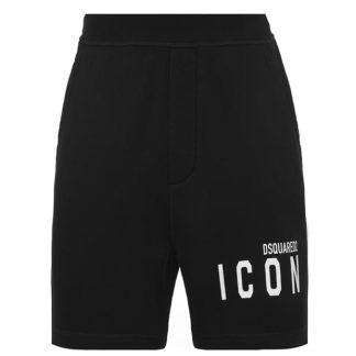 DSQUARED2 Icon Shorts Men Jersey Shorts Black for sale