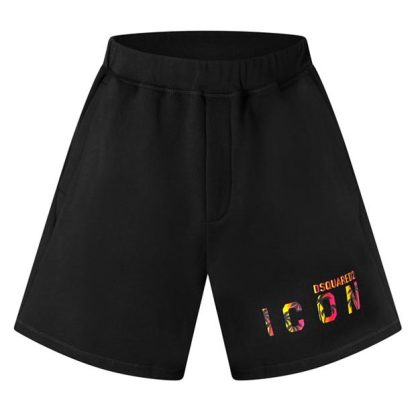 DSQUARED2 Icon Shorts Men Jersey Shorts Black 900 for sale