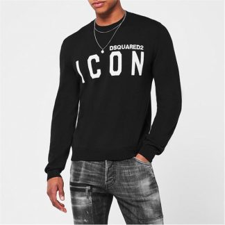 DSQUARED2 Icon Sweater Men Black 961  for sale