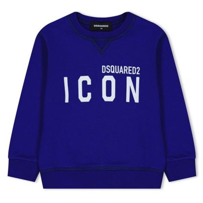 DSQUARED2 Icon Sweatshirt Junior Boys Kids Blue Dq861  for sale