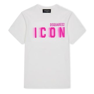 DSQUARED2 Icon T Shirt Juniors Kids Regular Fit T-Shirts Multi DQ10H for sale