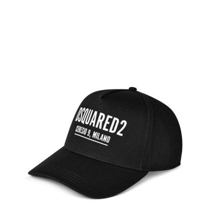 DSQUARED2 Junior Logo Cap Kids Baseball Caps Black DQ900 for sale