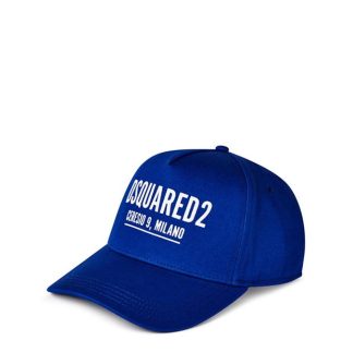 DSQUARED2 Junior Logo Cap Kids Baseball Caps Blue DQ870 for sale