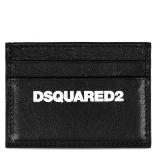 DSQUARED2 Logo Card Holder Unisex Nero/Bianco  for sale