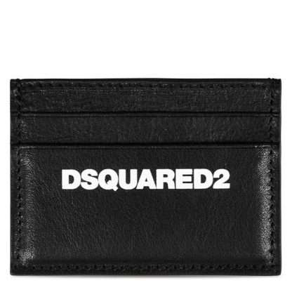 DSQUARED2 Logo Card Holder Unisex Nero/Bianco  for sale