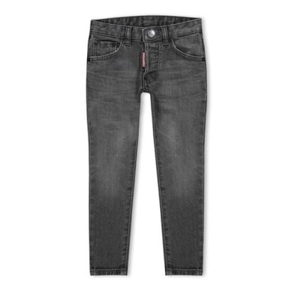 DSQUARED2 Logo Jeans Junior Kids Grey Dq02  for sale