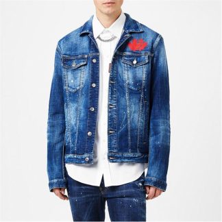 DSQUARED2 Maple Denim Jacket Unisex Blue  for sale