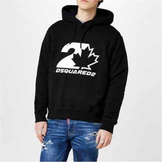 DSQUARED2 Maple Hoodie Men Black  for sale