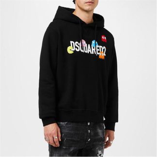 DSQUARED2 Pac-Man Hoodie Men Black  for sale