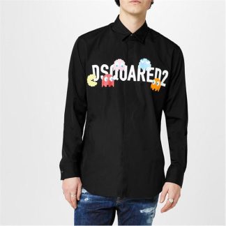 DSQUARED2 Pacman Shirt Men Black  for sale