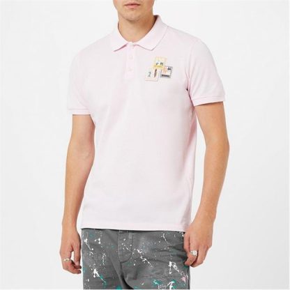 DSQUARED2 Postmark Polo Shirt Men Pink  for sale